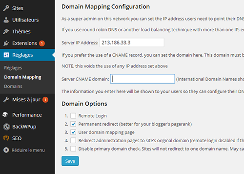 domain mapping